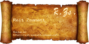 Reit Zsanett névjegykártya