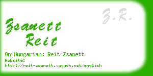 zsanett reit business card